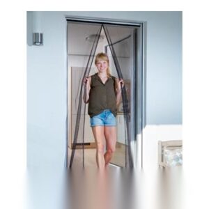 MOSQUITERA PARA PUERTA CORTINA MAGNETICA ANTRACITA,120X240CM