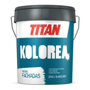 PINTURA PLASTICA FACHADAS MATE 20 KG BLANCO KOLOREA