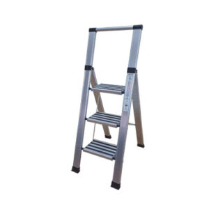 ESCALERA ALUMINIO PELDAÑO SUPER ANCHO RUBIK 3 PELDAÑO