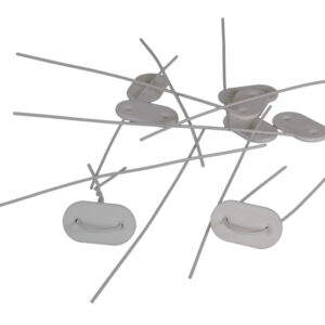 FIJACION CAÑIZO PCV 26 UDS BLANCO NATUUR