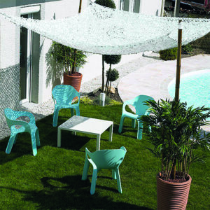 TOLDO VELA SOMBREO TRIANGULAR CAMUFLAJE 3,6 X 3,6 X 3,6 M BLANCO NATUUR