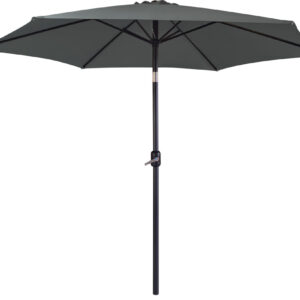 PARASOL ALUMINIO INCLINABLE ANTRACITA,3 M TUBO 48 MM CON MANIVELA
