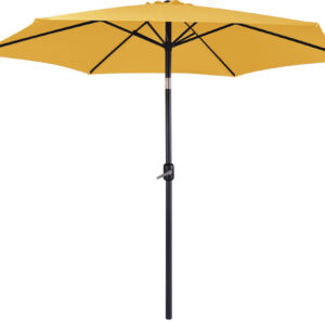 PARASOL ALUMINIO INCLINABLE MOSTAZA,3 M TUBO 48 MM CON MANIVELA