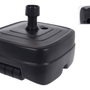 PIE PARASOL CUADRADO C/RDA 48X48X24 CM ANTRACITA IMPORT