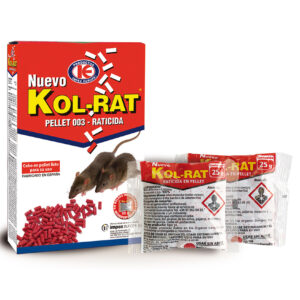 RATICIDA EN PELLET KOL-RAT 6 BOLSAS X 25 GR IMPEX