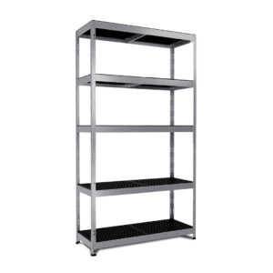 ESTANTERIA METAL 5 ESTANTES PP SIN TORNILLOS RIVET ALLOY  180 X 50 X 38 CM