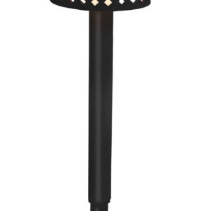 BALIZA SOLAR LED GRETITA NEGRA,39X7 CM 4 LM LUZ CALIDA