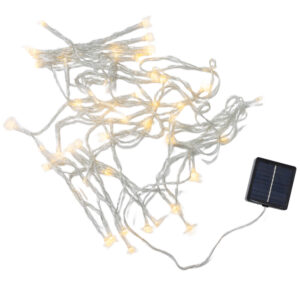 GUIRNALDA DE CARGA SOLAR LUCEO 10 M LUZ CALIDA ,CON SENSOR CREPUSCULAR