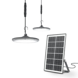 LAMPARA LED SOLAR GLORIA 2 X 500LM CON PLACA FOTOVOLTAICA IP65 4000K 120º 20M2 G