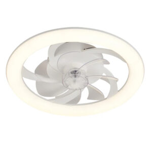 VENTILADOR DE TECHO CON PLAFON TURBO AIR BLANCO 20W Ï50CM