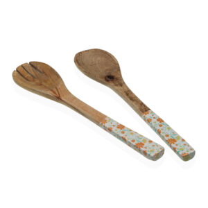 CUBIERTOS ENSALADA MADERA CLIVIA 30CM