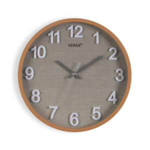 RELOJ PARED REDONDO VESTA MADERA 30CM