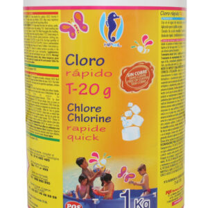 CLORO RAPIDO T20 G PARA MINIPISCINA,1KG