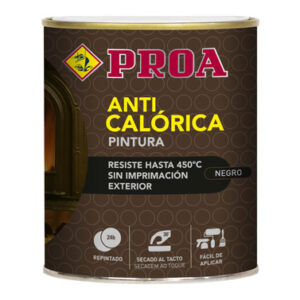 PINTURA ANTICALORICA 250 ML NEGRO PROA