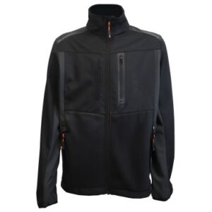 CHAQUETA SOFTSHELL WIND PRO GRIS/NEGRO TALLA XXL JUBA