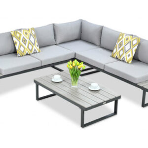 CONJUNTO RINCONERO ACERO CON MESA BAJA,NAPOLES