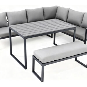 CONJUNTO RINCONERO ACERO CON MESA ALTA ,BOLONIA