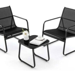 SILLON ACERO TEXTILENE 2 U + MESITA,PALERMO