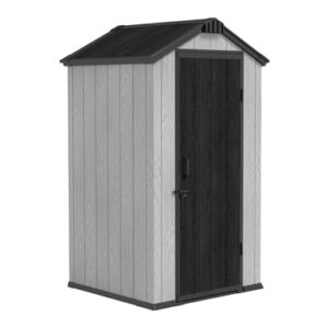 CASETA POLIPROPILENO APEX SHEID,GRIS/BLANCA H207X111X109CM