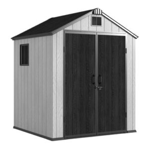 CASETA POLIPROPILENO APEX SHEID,GRIS/BLANCA H224X176X166CM