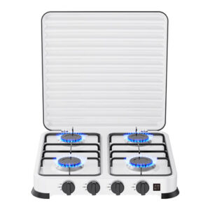 COCINA CAMPING GAS CON TAPA,4 FUEGOS