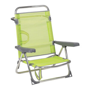 SILLA PLAYA MULTIPOSICION CON ASA PATA TRASERA PLEGABLE,ALUMINIO FIBRELINE PISTA