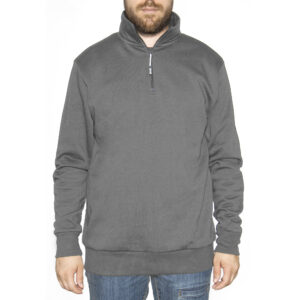 SUDADERA MEDIA CREMALLERA VERENA NEW GRIS TALLA XXL I