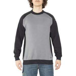 SUDADERA CUELLO REDONDO LAGORAI GRIS-NEGRO TALLA S IS