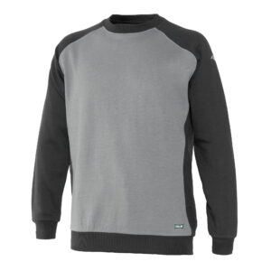 SUDADERA CUELLO REDONDO LAGORAI GRIS-NEGRO TALLA XXL