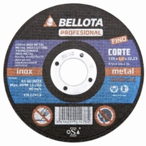 DISCO CORTE INOX Ø 115 MM BELLOTA