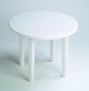 MESA JARDIN GARDEN LIFE REDONDA RESINA BLANCA 90CM 4024