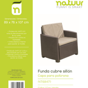 FUNDA PROTECCION NATUUR SILLON PVC VERDE 89X76X107CM TY912