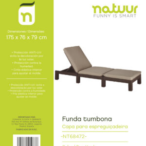 FUNDA PROTECCION NATUUR TUMBONA PVC VERDE 175X76X79CM TY913