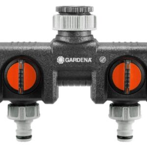 DISTRIBUIDOR RIEGO GARDENA DOBLE PARA 2 APARATOS POLIPROPILENO 8193-20