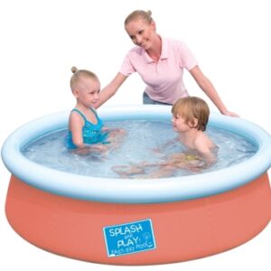 PISCINA HINCHABLE BESTWAY AUTOPORTABLE CIRCULAR 477LT SPLASH&PLAY POLIESTER/PVC