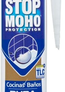 SILICONA ACIDA CEYS COCINAS Y BAÑOS ANTIMOHO SECADO RAPIDO STOPMOH XP BLANCO 505