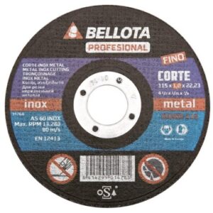 DISCO CORTE INOX Ø 125 MM BELLOTA