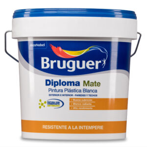 PINTURA PLASTICA EXTERIOR INTERIOR DIPLOMA MATE 15 L BLANCO