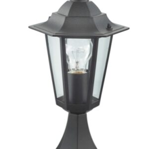FAROL JARDIN SIMON BRICO SOBREMURO ORLANDO METAL NEGRO E27 60W ILLUX1103Z