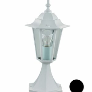 FAROL JARDIN SOBREMURO SIMON BRICO E27 60W BLANCO ILLUX1103W METAL ORLANDO