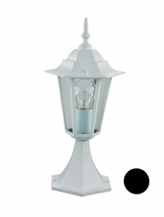 FAROL JARDIN SOBREMURO SIMON BRICO E27 60W BLANCO ILLUX1103W METAL ORLANDO