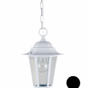 FAROL JARDIN COLGAR SIMON BRICO E27 60W BLANCO ILLUX1104W METAL ORLANDO