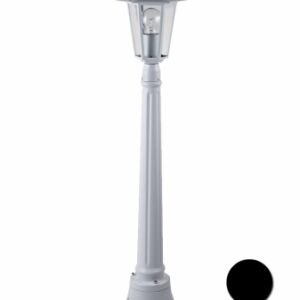 FAROL JARDIN SIMON BRICO 1 FOCO ORLANDO ALUMINIO BLANCO E-27 1X60W ILLUX1108W