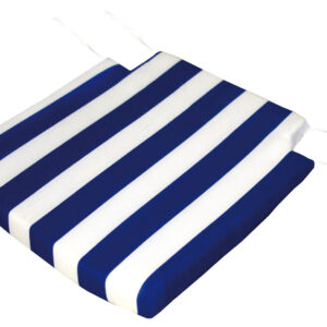 COJIN SILLA TEPLAS MONOBLOCK ASIENTO TEXTIL BLANCO/AZUL 40X40X3CM 8426334013875