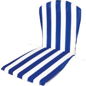 COJIN SILLA MONOBLOCK RESPALDO ALTO TEPLAS 45X90X3CM BLANCO/AZUL 8426334013973 T