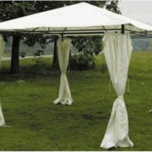CENADOR JARDIN NATUUR CON CORTINAS METAL BEIGE 3X3 MT NT95610