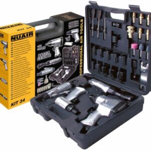 HERRAMIENTA NEUMATICA JUEGO MALETIN 34 PIEZAS NUAIR