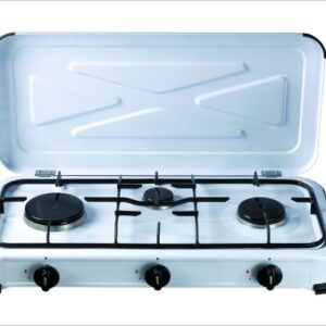 COCINA PORTATIL VIVAHOGAR A GAS 3 FUEGOS 580X330X90MM 1,4/1,2/0,85 KW VH99261