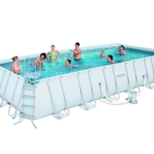 PISCINA PARED PVC BESTWAY DEPURADORA CARTUCHO RECTANGULAR 30045LT LONA+ESCALERA+